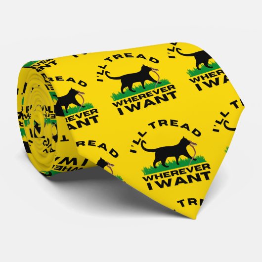 どこへ行っても足を踏む ネクタイ (ロール)