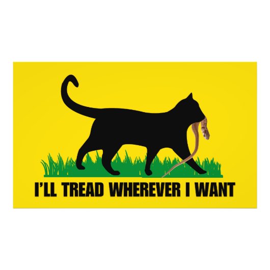 どこへ行っても足を踏む フォトプリント (正面)