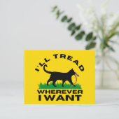 どこへ行っても足を踏む ポストカード (スタンド正面)