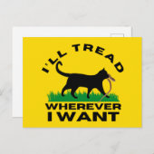 どこへ行っても足を踏む ポストカード (正面/裏面)