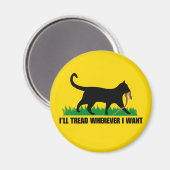 どこへ行っても足を踏む マグネット (正面/裏面)