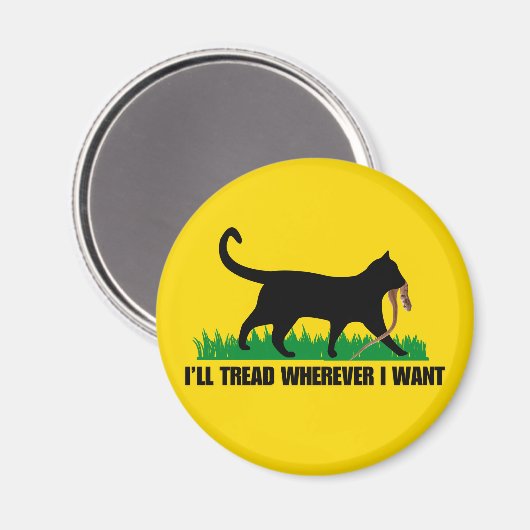 どこへ行っても足を踏む マグネット (正面/裏面)