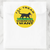 どこへ行っても足を踏む ラウンドシール (バッグ)