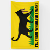 どこへ行っても足を踏む 横断幕 (縦)