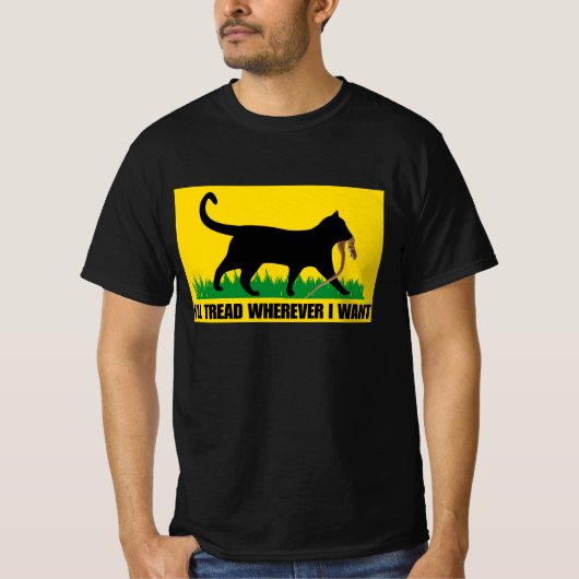 どこへ行っても足を踏む Tシャツ (正面)