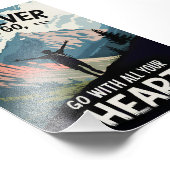 どこへ行っても、すべてのハートを持って行く フォトプリント            (角)