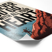 どこへ行っても、すべてのハートを持って行く フォトプリント            (角)