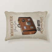 どこへ行っても、ハートを持って行け アクセントクッション (正面)