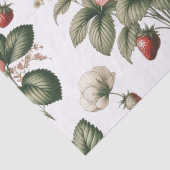 どこまでもスイートなストロベリー&フラワーパターン 薄葉紙 (詳細)