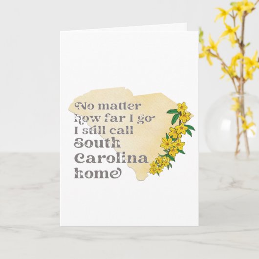 どこまで行ってもサウスカロライナと呼ぶ カード (黄色い花)