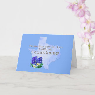 どこまで行ってもテキサス州ホームと呼ぶ カード