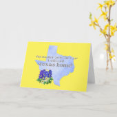 どこまで行ってもテキサス州ホームと呼ぶ カード (黄色い花)