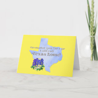 どこまで行ってもテキサス州ホームと呼ぶ カード