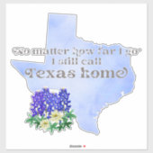 どこまで行ってもテキサス州ホームと呼ぶ シール (シート)