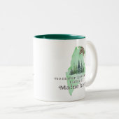 どこまで行ってもメインの家に電話する ツートーンマグカップ (正面右)