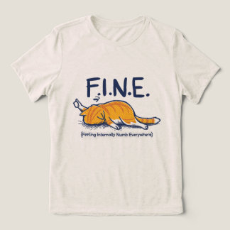どこもかしこも中身が麻痺してる トライブレンドTシャツ