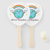 どこもピンクの三角形 ハンドファン (正面&裏面)