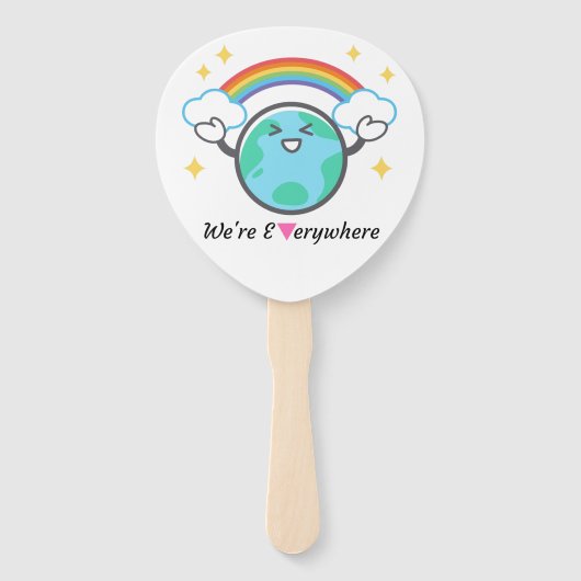 どこもピンクの三角形 ハンドファン (正面)