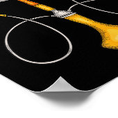 どこ私のホースでホカおもしろい喫煙シーシャ煙 ポスター (角)