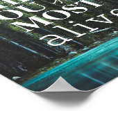 どこ行く最も生きている感じフォレストレイク引用文 ポスター (角)