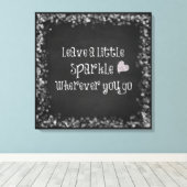 どこ離れに行っても少し輝く引用文 キャンバスプリント (インサイチュ (ウッドフロア))