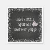 どこ離れに行っても少し輝く引用文 スタンダードカクテルナプキン (正面)