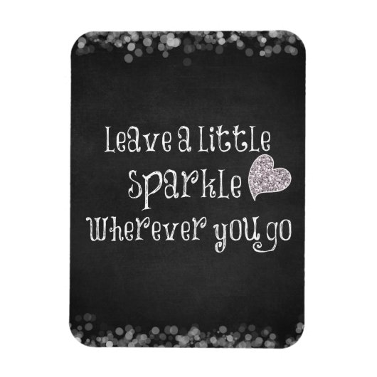 どこ離れに行っても少し輝く引用文 マグネット (縦)