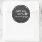 どこ離れに行っても少し輝く引用文 ラウンドシール (バッグ)