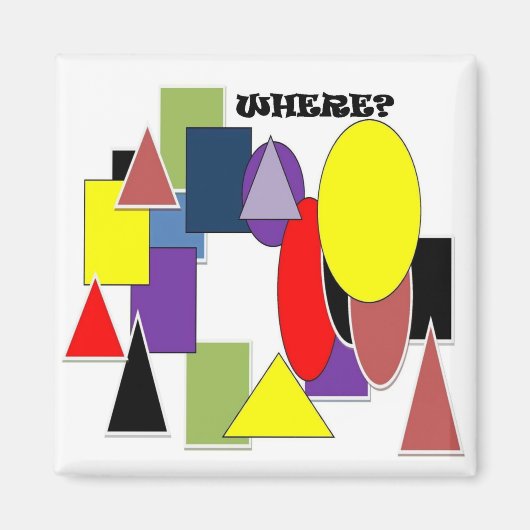 どこ？ マグネット (正面)