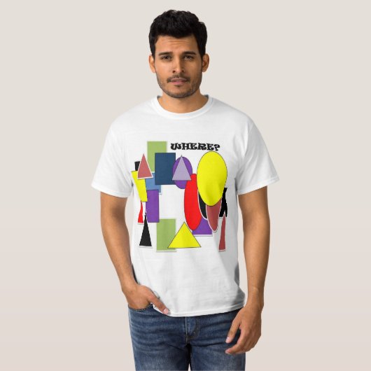 どこ? Tシャツ (正面フル)