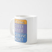 どちらか選んで - コーヒー or カフェイン コーヒーマグカップ (正面左)