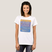 どちらか選んで - コーヒー or カフェイン tシャツ (正面フル)