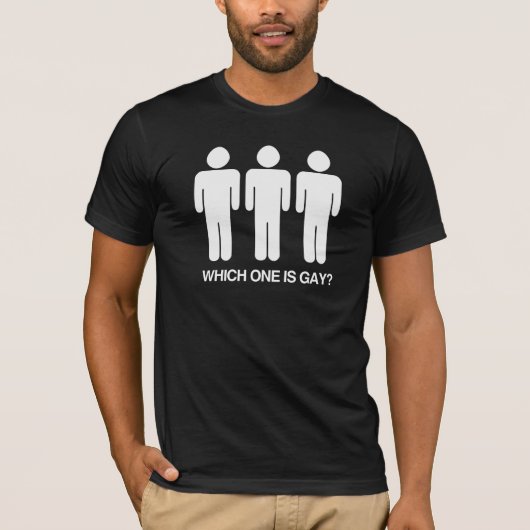 どちらがゲイかな - ホワイト -.png tシャツ (正面)
