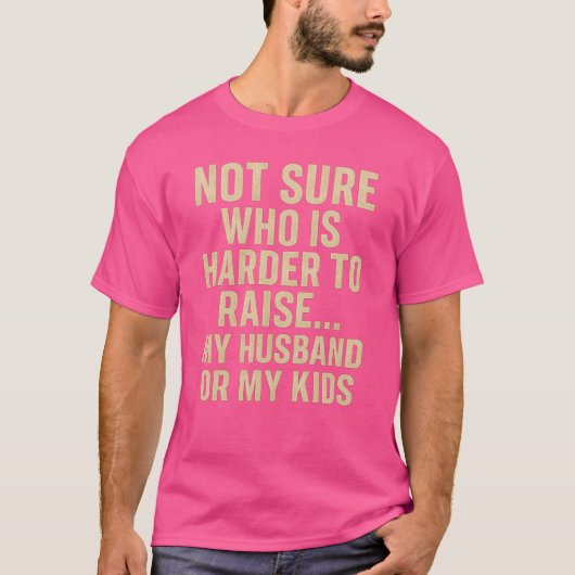 どちらが育てるのが大変か分からない…夫?それとも私の Tシャツ (正面)