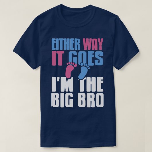 どちらにしても大きなBroGenderのReveal Tee Tシャツ (デザイン正面)