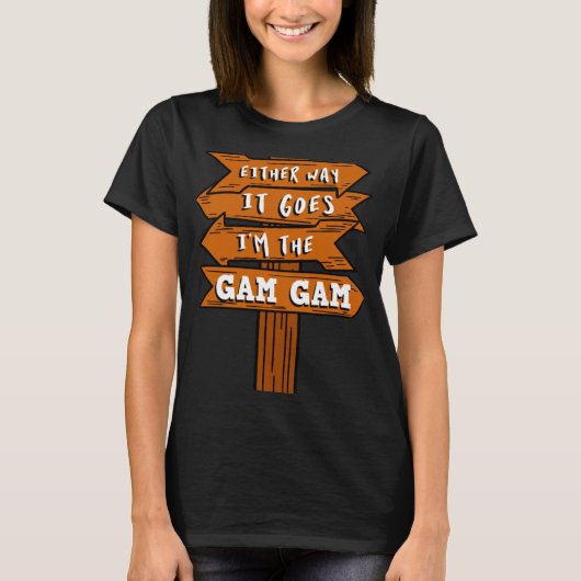 どちらにしても私はガムガム妊娠Annou Tシャツ (正面)