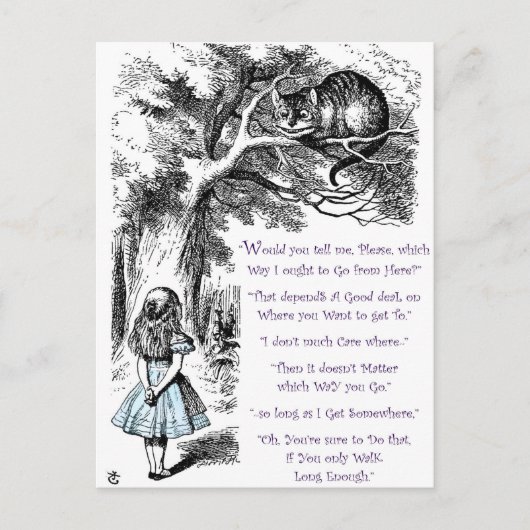 どちらに進んでも同じこと ポストカード (正面)