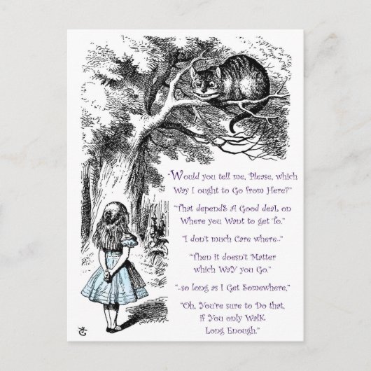 どちらへいってもよい ポストカード (正面)