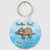 どちらも速くも怒りもない怠け者の木の枝 キーホルダー (正面)