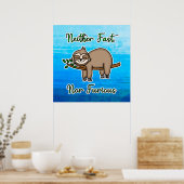 どちらも速くも怒りもない怠け者の木の枝 ポスター (キッチン)