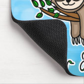 どちらも速くも怒りもない怠け者の木の枝 マウスパッド (コーナー)