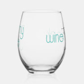 どっかおもしろいかワインだ ステムなしワイングラス (右)