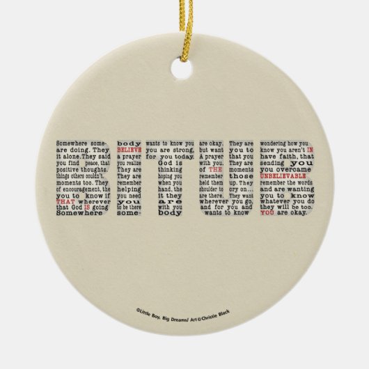 どっか誰か(BITUB) セラミックオーナメント (正面)