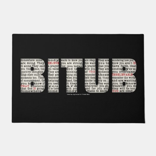 どっか誰か(BITUB) ドアマット (正面)