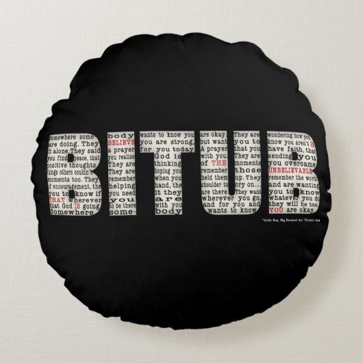 どっか誰か(BITUB) ラウンドクッション (正面)