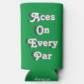 「どのおもしろい面のエースも」 セントパトリックのデイゴルフ スリム缶クーラー (裏面)