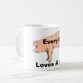 どのお尻もコーヒーのジョッキが大好き コーヒーマグカップ (正面左)