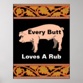 どのお尻も消しゴムのポスターが大好き ポスター (正面)