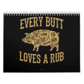 どのお尻も豚の豚の豚のおおもしろいいしい肉が好き カレンダー (カバー)