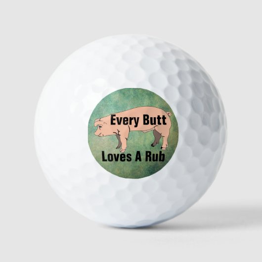 どのお尻もRub Golf Ballが大好き ゴルフボール (正面)